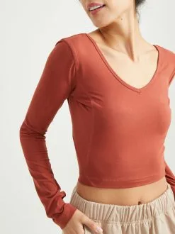 Clothing -Dresses Shop 004063 T9765 TERRACOTTA 02