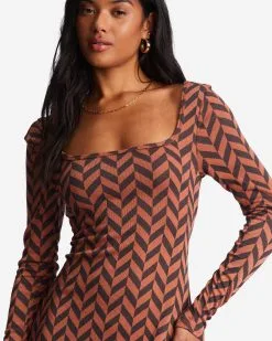 Billabong Still Your Girl Long Sleeve Jersey Dress 9 Billabong Still Your Girl Long Sleeve Jersey Dress -Dresses Shop abjkd00196 billabongw brk dtl1