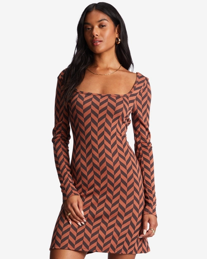 Billabong Still Your Girl Long Sleeve Jersey Dress 6 Billabong Still Your Girl Long Sleeve Jersey Dress - Image 6