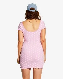 Billabong X Smiley Have A Good Daisy T-Shirt Dress -Dresses Shop abjkd00202 billabongw pfy0 bck1