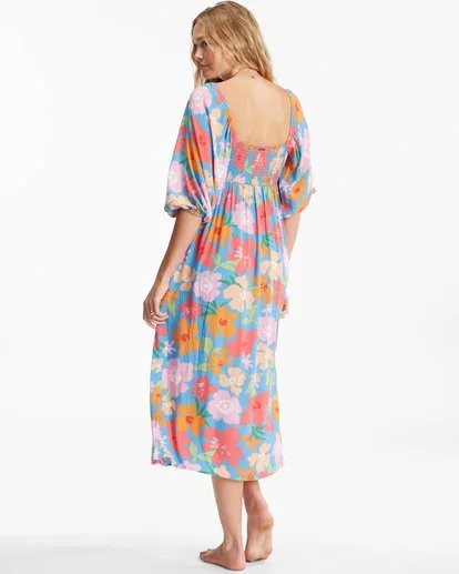 Billabong Swept Away Midi Dress 4 Billabong Swept Away Midi Dress - Image 4