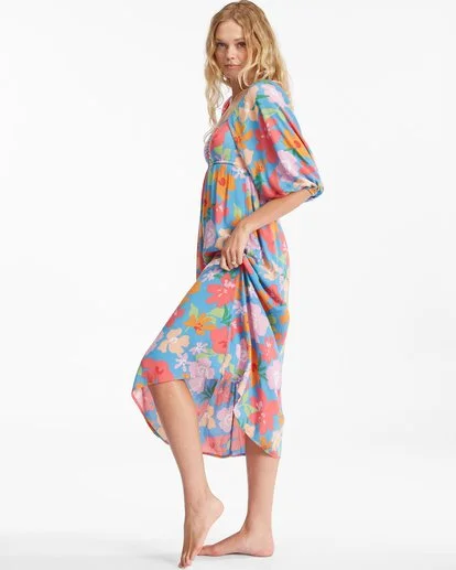 Billabong Swept Away Midi Dress 3 Billabong Swept Away Midi Dress - Image 3