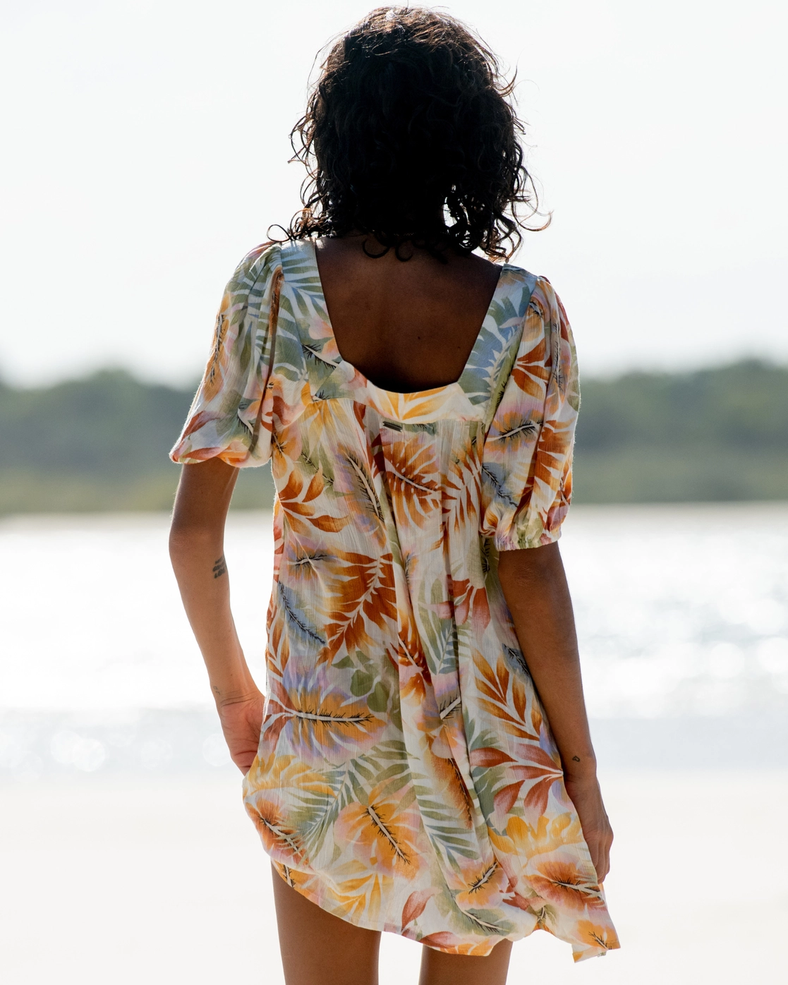 Billabong Bay Side Babydoll Dress 2 Billabong Bay Side Babydoll Dress - Image 2