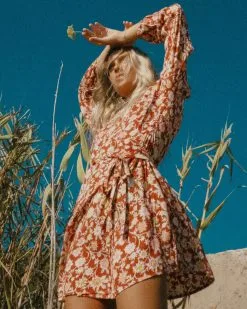 Billabong Spring Romance Mini Wrap Dress