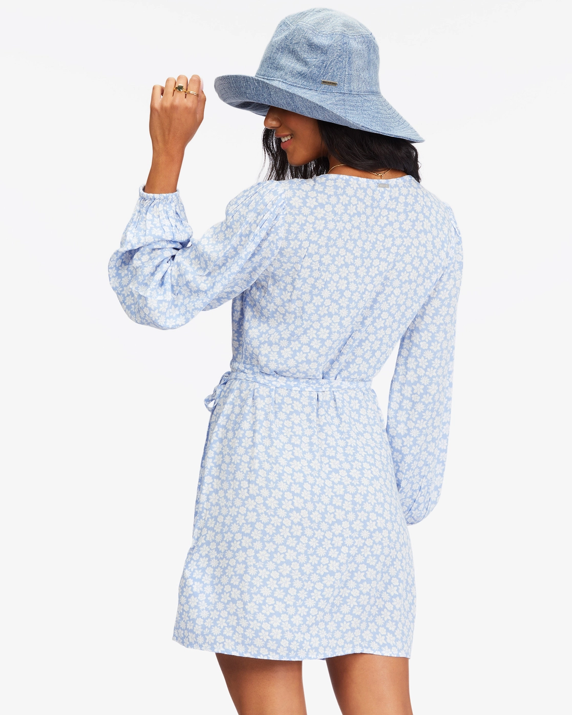 Billabong Spring Romance Mini Wrap Dress 3 Billabong Spring Romance Mini Wrap Dress - Image 3