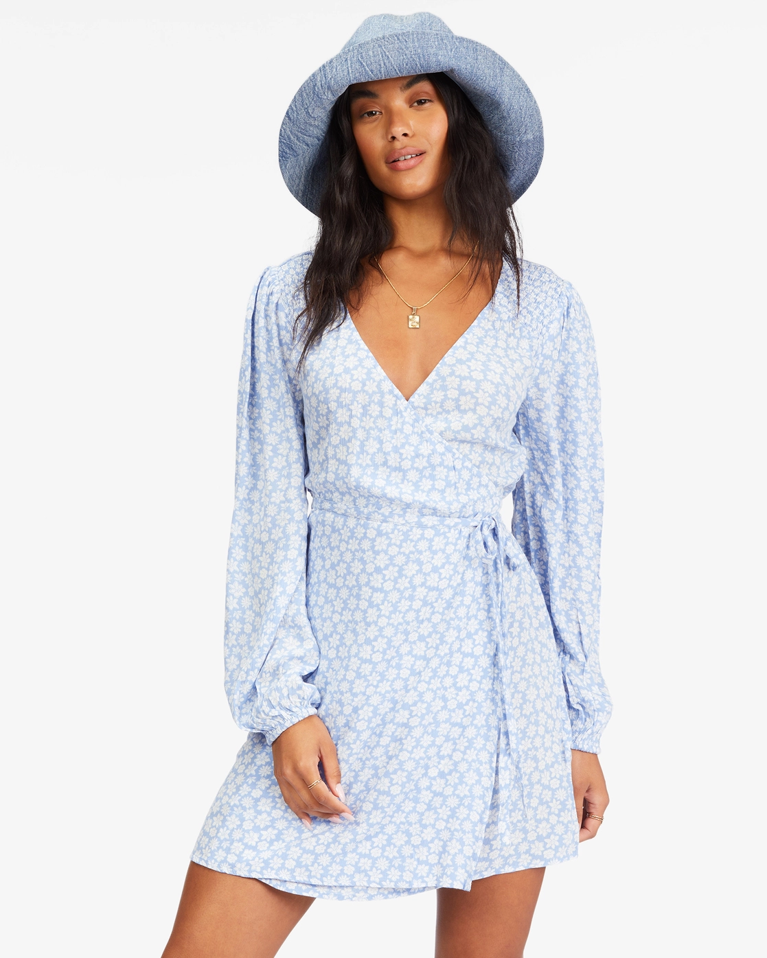 Billabong Spring Romance Mini Wrap Dress 1 Billabong Spring Romance Mini Wrap Dress