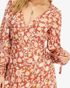 Billabong Spring Romance Mini Wrap Dress -Dresses Shop abjwd00354 billabongw rcl dtl1 1
