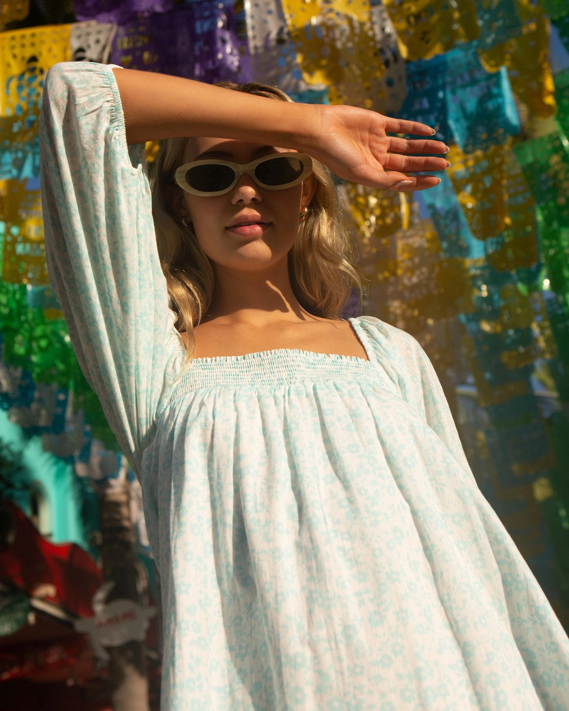 Billabong Floral Fields Babydoll Dress 2 Billabong Floral Fields Babydoll Dress - Image 2