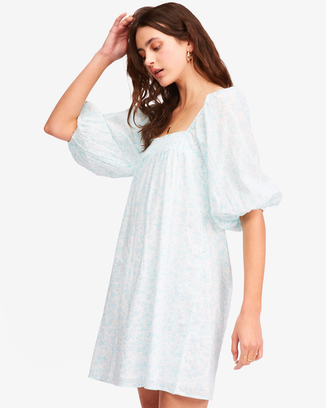 Billabong Floral Fields Babydoll Dress 4 Billabong Floral Fields Babydoll Dress - Image 4