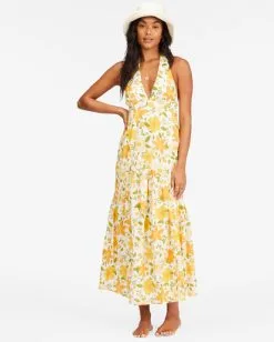 Billabong Feelin Retro Halter Maxi Dress -Dresses Shop abjwd00463 billabongw scs frt1 1