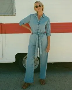 Billabong Salty Blonde Sunday Uniform Long Sleeve Jumpsuit 11 Billabong Salty Blonde Sunday Uniform Long Sleeve Jumpsuit -Dresses Shop abjwd00494 billabongl syl frt1 1