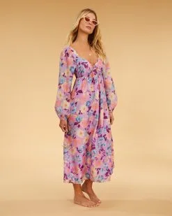 Billabong Salty Blonde Paradise Love Long Sleeve Midi Dress 8 Billabong Salty Blonde Paradise Love Long Sleeve Midi Dress -Dresses Shop abjwd00497 billabongw pkv0 sd1