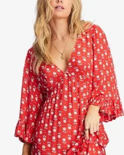 Billabong Time After Time V-Neck Maxi Dress -Dresses Shop abjwd00508 billabongw rqc0 dtl1