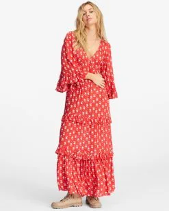 Billabong Time After Time V-Neck Maxi Dress -Dresses Shop abjwd00508 billabongw rqc0 frt1 1