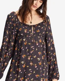 Billabong Better Days Long Sleeve Midi Dress -Dresses Shop abjwd00509 billabongw ofb dtl1