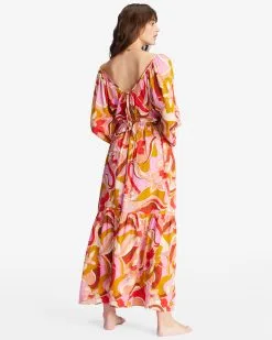 Billabong Pretty Groovy Maxi Dress -Dresses Shop abjwd00516 billabongw mul bck1