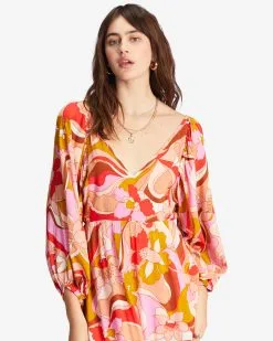 Billabong Pretty Groovy Maxi Dress -Dresses Shop abjwd00516 billabongw mul dtl1