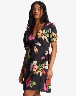 Billabong Hot Tropics Mini Wrap Dress
