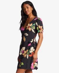 Billabong Hot Tropics Mini Wrap Dress -Dresses Shop abjwd00524 billabongw bpb sd1 1