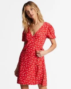 Billabong Hot Tropics Mini Wrap Dress