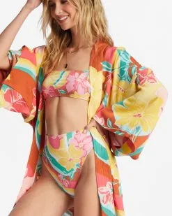 Billabong Loveland 2 Kimono Beach Cover Up 10 Billabong Loveland 2 Kimono Beach Cover Up -Dresses Shop abjx600163 billabongw brk dtl1