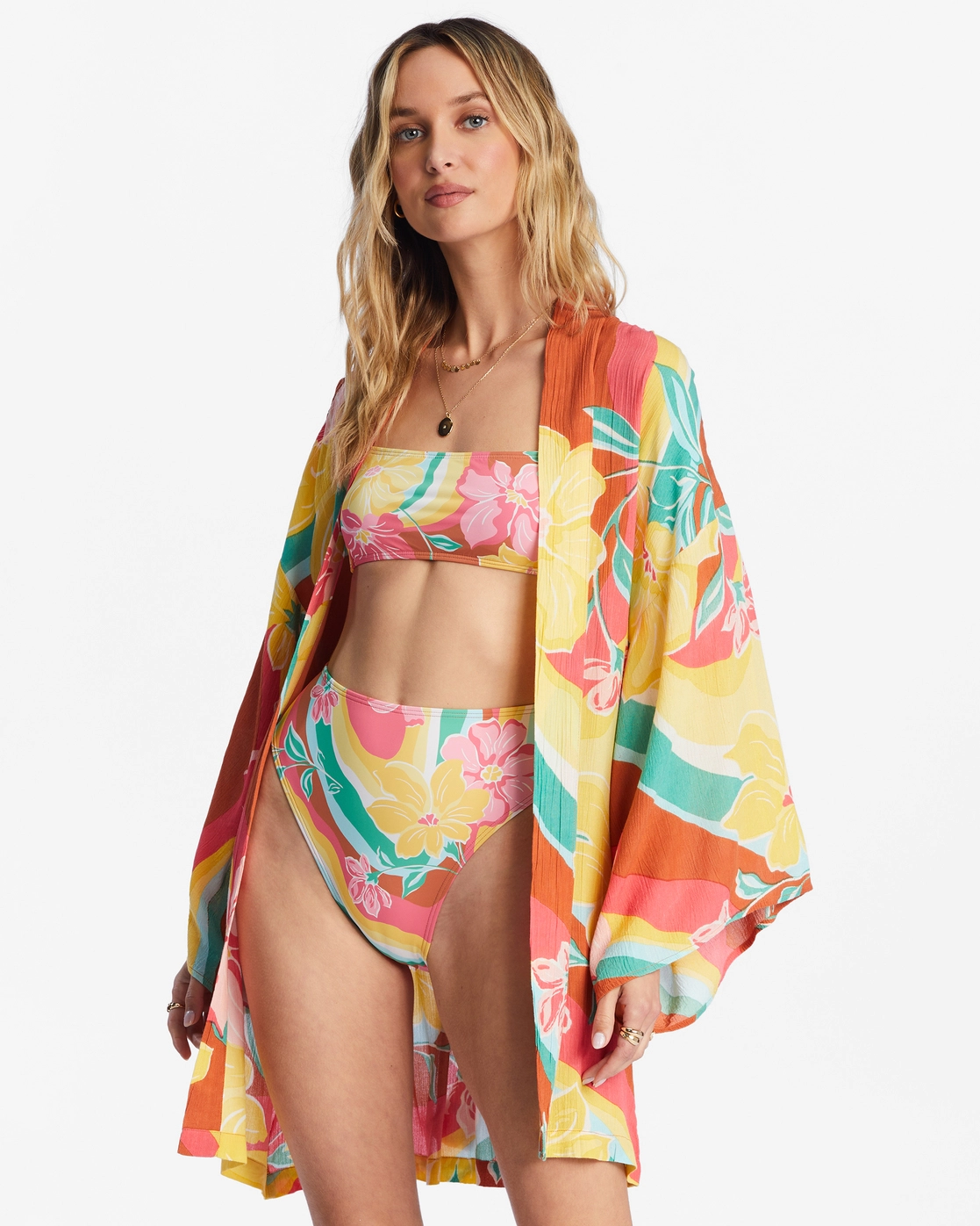 Billabong Loveland 2 Kimono Beach Cover Up 2 Billabong Loveland 2 Kimono Beach Cover Up - Image 2