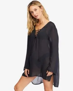 Billabong Blue Skies Gauze Beach Cover-Up 11 Billabong Blue Skies Gauze Beach Cover-Up -Dresses Shop abjx600164 billabongw bpb sd1 3