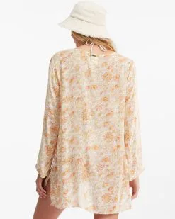 Billabong Blue Skies Gauze Beach Cover-Up -Dresses Shop abjx600164 billabongw wmu bck1