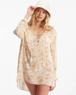 Billabong Blue Skies Gauze Beach Cover-Up