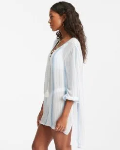 Billabong Blue Skies Mini Beach Cover-Up 10 Billabong Blue Skies Mini Beach Cover-Up -Dresses Shop abjx600168 billabongw bll0 sd1 3