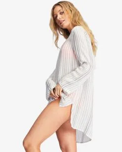 Billabong Blue Skies Mini Beach Cover-Up 11 Billabong Blue Skies Mini Beach Cover-Up -Dresses Shop abjx600168 billabongw ofb sd1 1