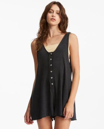 Billabong Fade Away Button-Up Knit Romper 4 Billabong Fade Away Button-Up Knit Romper - Image 4