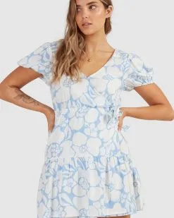 Billabong Beyond Blue Wrap Dress -Dresses Shop ubjwd00164 billabongw bka0 dtl1