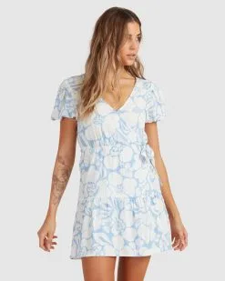 Billabong Beyond Blue Wrap Dress -Dresses Shop ubjwd00164 billabongw bka0 frt2